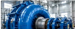 Hydropower turbine in facility