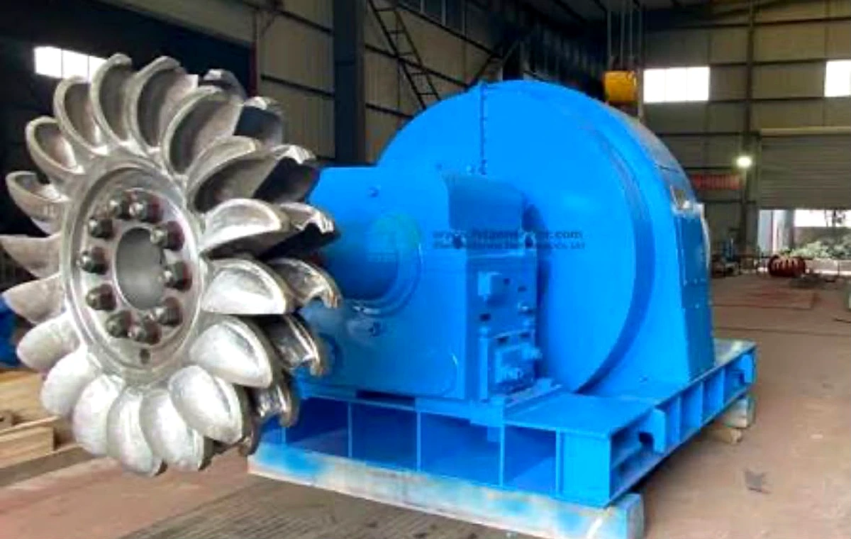 Pelton hydropower turbine