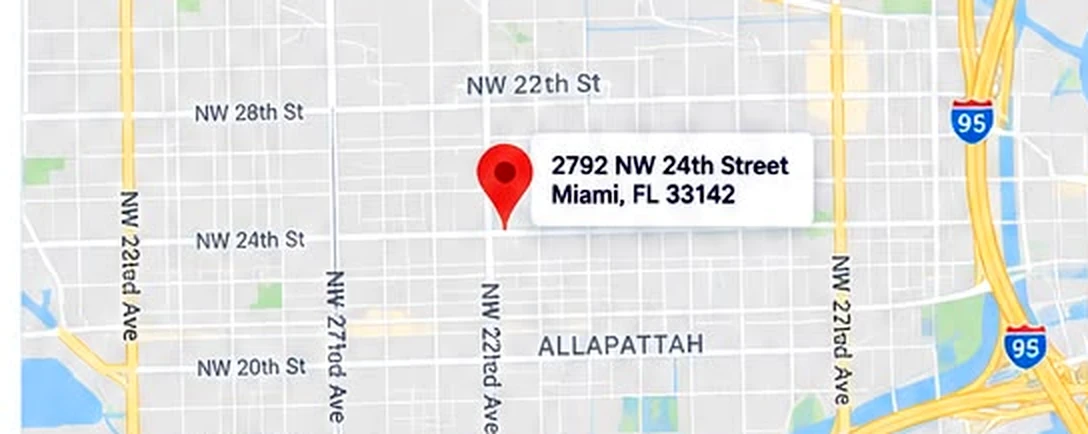 Map preview of 2792 NW 24th Street, Miami, Florida